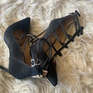Steve Madden Black Strappy heels. Size 7